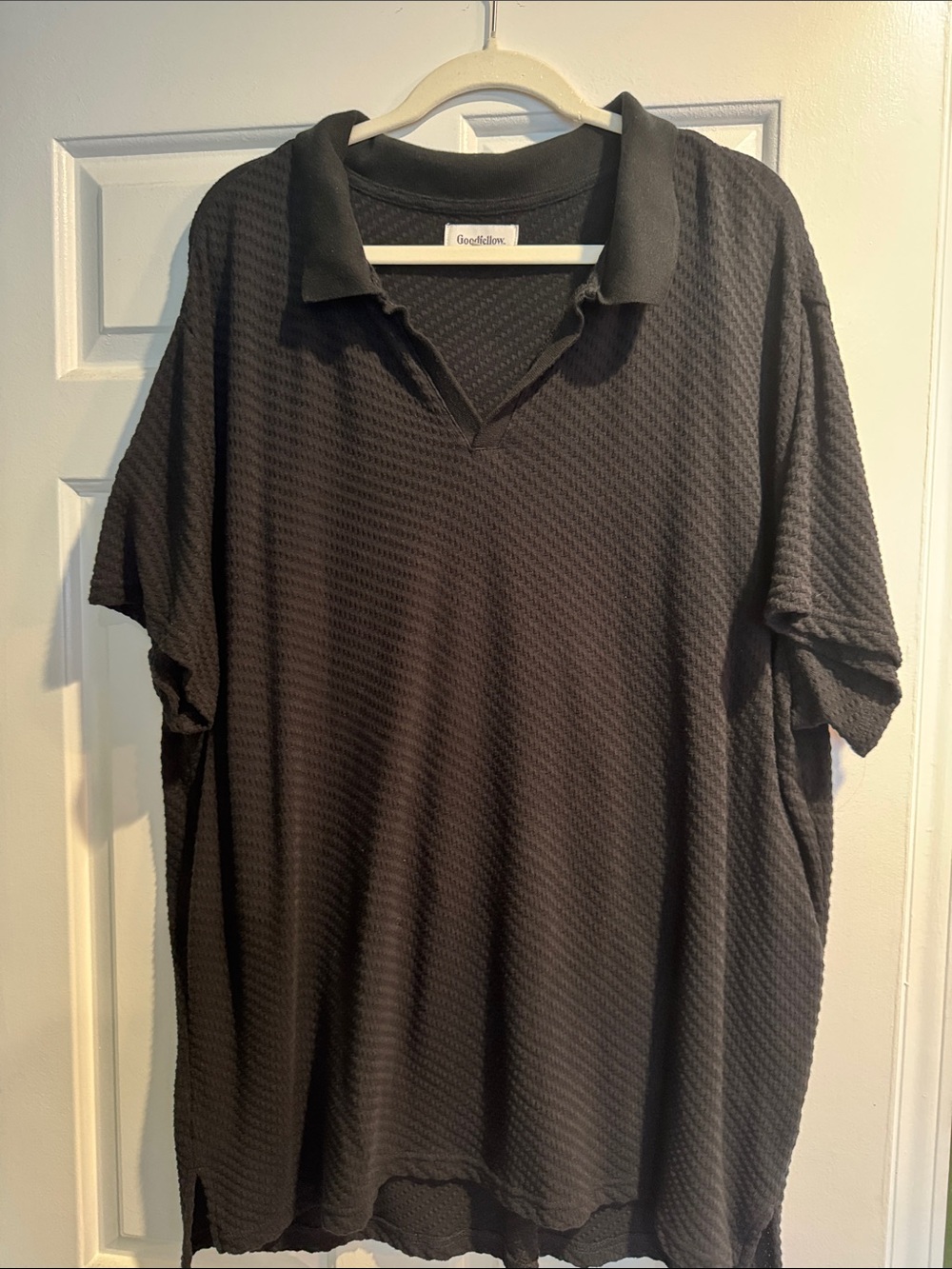 Goodfellow & Co Men's Black Textured Polo